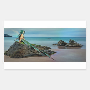 Mermaid Looking out over the Ocean Sticker