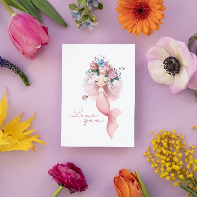 Mermaid Love You Greeting Card  (Creator Uploaded)