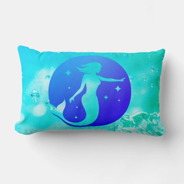Mermaid Lumbar Pillow (Front)