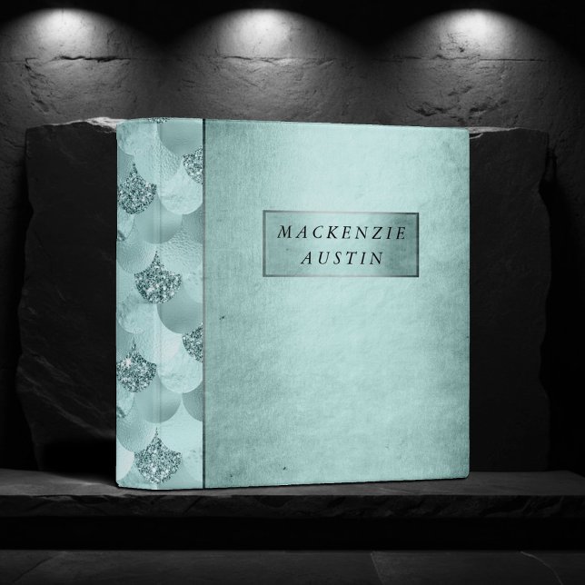 Mermaid Luxe Scale | Seafoam Mint Green Custom Binder (Creator Uploaded)