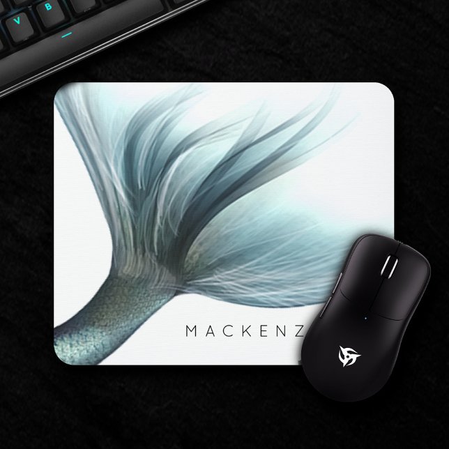 Mermaid Luxe Tail | Seafoam Mint Green Aqua Custom Mouse Pad (Creator Uploaded)