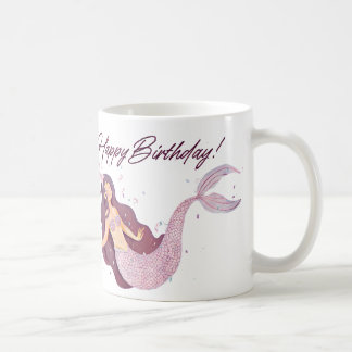 Mermaid Magic Happy Birthday Cup