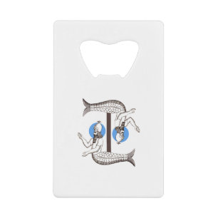Mermaid male Emperor Triton Credit Card Bottle Opener