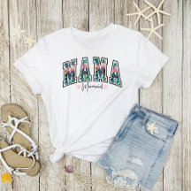 Mermaid Mama Funny Women Mom Mama Family Matching