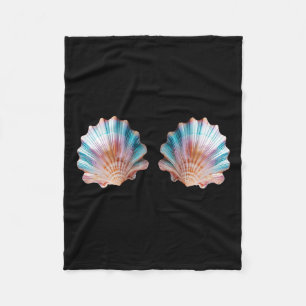 Mermaid Mardi Gras Carnival Mardi  Fleece Blanket