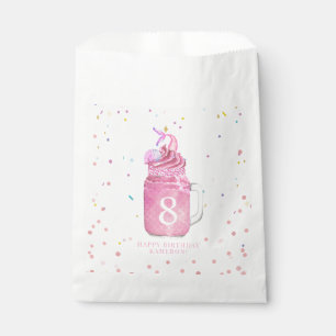 Mermaid Mason Jar Milkshake Girls Pink Birthday  Favour Bag