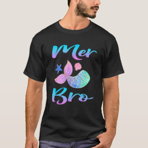 Mermaid Merbro Mer Bro for Brother Matching Family T-Shirt