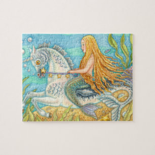 MERMAID & MERHORSE UNICORN, FANTASY PUZZLE Jigsaw