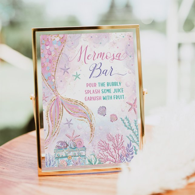 Mermaid Mermosa Bar Under the Sea Mimosa Bar Sign (Creator Uploaded)