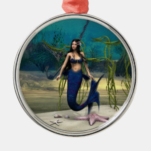 Mermaid Metal Ornament