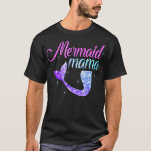Mermaid Mom Mothers Day Tshirt Mermom Bridesmaid P