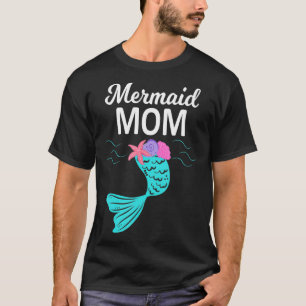Mermaid Mom Tee Funny Women Mommy Mama Family Matc