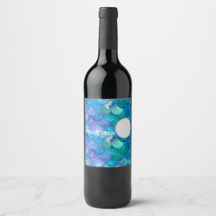 Mermaid Moon Bottle Label 6Pack