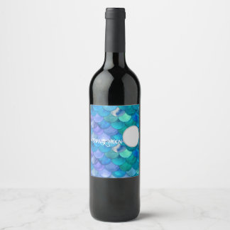 Mermaid Moon Bottle Label 6Pack