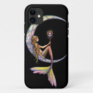 Mermaid Moon Fantasy Art iPhone 11 Case