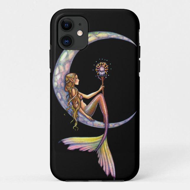 Mermaid Moon Fantasy Art Case-Mate iPhone Case (Back)