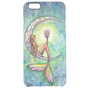 Mermaid Moon Fantasy Art Clear iPhone 6 Plus Case