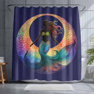 Mermaid Moon Goddess Silhouette   Deep Sea Coastal