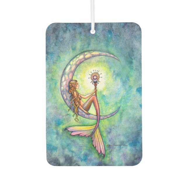 Mermaid Moon Mermaid Fantasy Art Illustration Air Freshener (Front)
