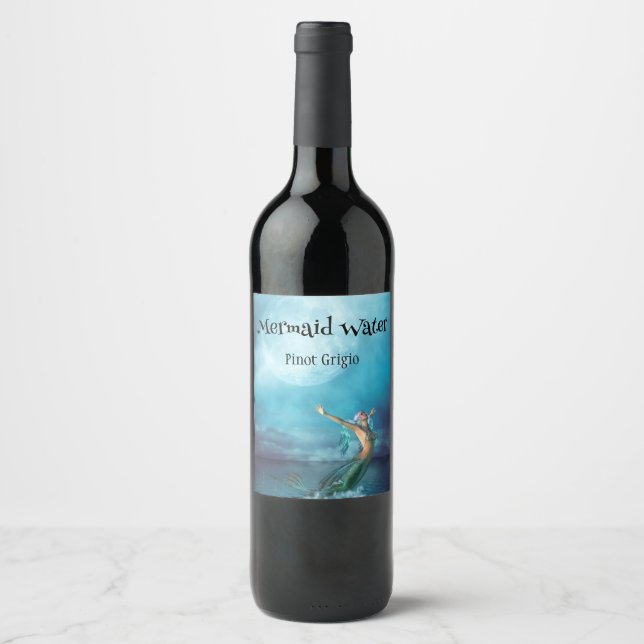 Mermaid Moon Wine Label (Front)
