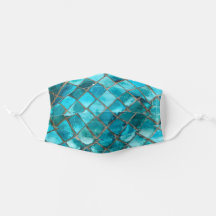 Mermaid Mosaic Blue and Green