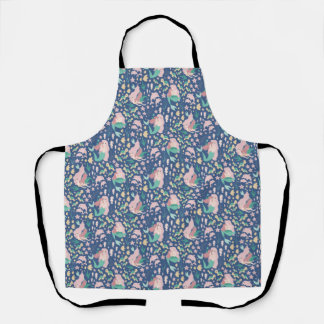 Mermaid Mother Daughter Bonding Ocean Dark Version Apron