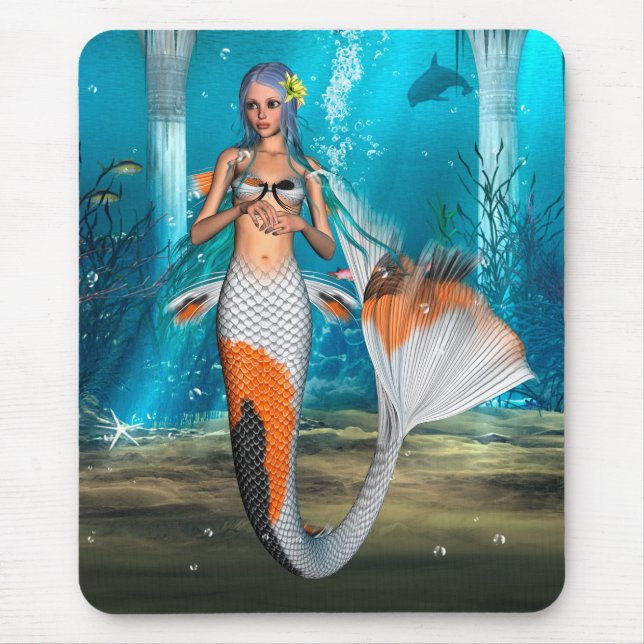 Mermaid Mouse Pad (Front)