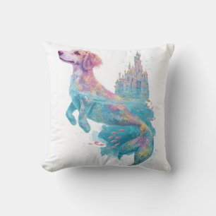 Mermaid Mutt � Underwater Fantasy Dog Throw Pillow