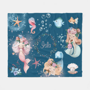 Mermaid Name Blanket 