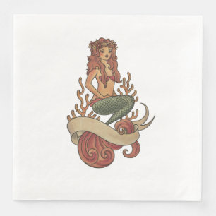 mermaid napkin