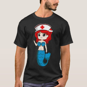 Mermaid Nurse appreciation International Nurse Day T-Shirt