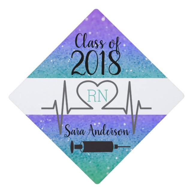 Mermaid Nursing Graduatuion Tassel Topper (Front)