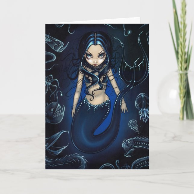 "Mermaid of the Deep" Greeting Card (Front)