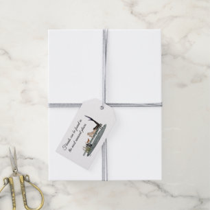 Mermaid On Boat Dock Gift Tag