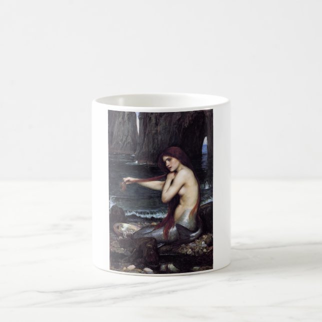 Mermaid on the Beach Coffee Mug (Center)