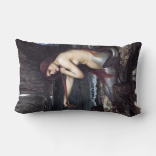 Mermaid on the Beach Lumbar Pillow