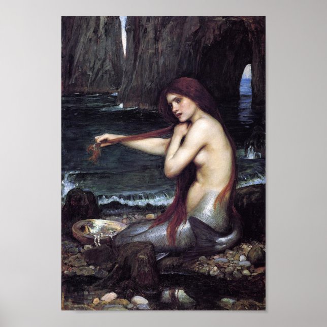 Mermaid on the Beach Poster (Front)