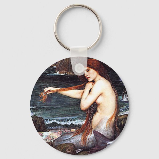 Mermaid On The Shore Keychain (Front)