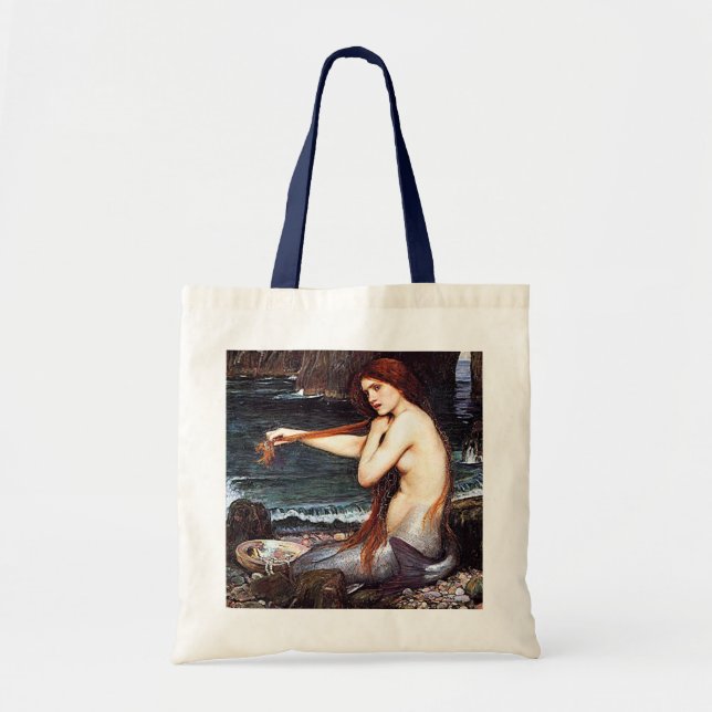 Mermaid On The Shore Tote Bag (Front)