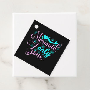 Mermaid Only Zone Favour Tags