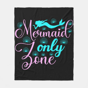 Mermaid Only Zone Fleece Blanket