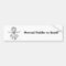 Mermaid Paddler on Board Bumper Sticker