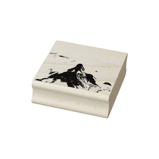 Mermaid Painting Rubber Stamp (Stamp)