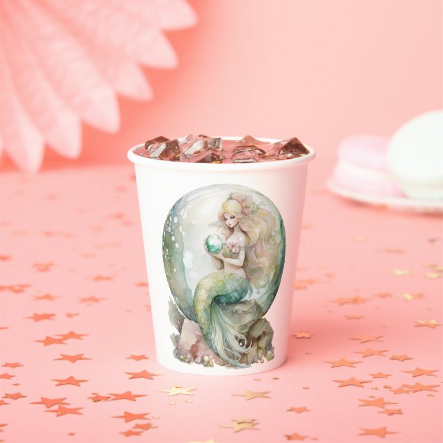 Mermaid  paper cups (Insitu)