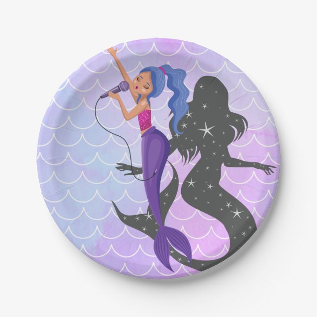Mermaid Paper Plates (Front)