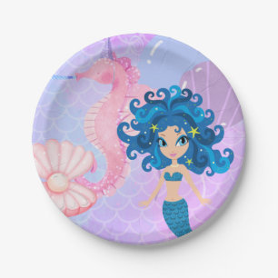 Mermaid Paper Plates