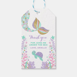 Mermaid Party Favour Under The Sea Thank You Tag