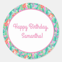 Mermaid Party Food and Beverage Label Set