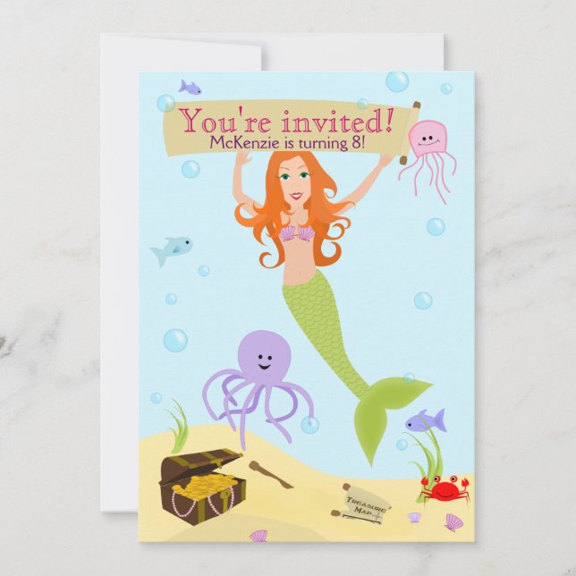 Mermaid Party Invitation (Front)