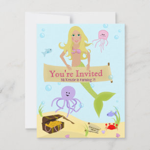 Mermaid Party Invitation